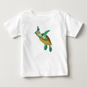 Turtle at Diving with Snorkel T Shirt
