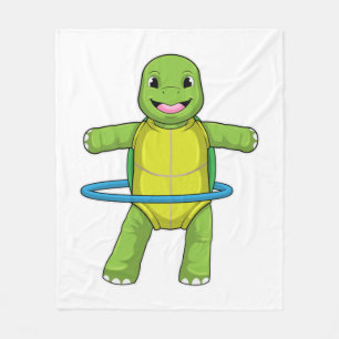 Turtle at Fitness med Fitness däck Fleecefilt