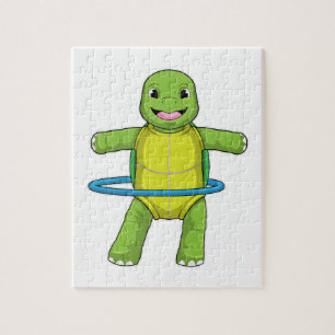 Turtle at Fitness med Fitness däck Pussel