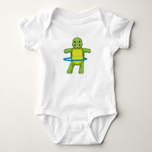 Turtle at Fitness med Fitness däck T Shirt
