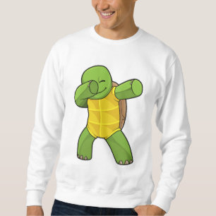 Turtle at Hip hop Dance Dab Lång Ärmad Tröja