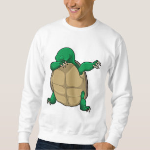 Turtle at Hip hop Dance Dab Lång Ärmad Tröja