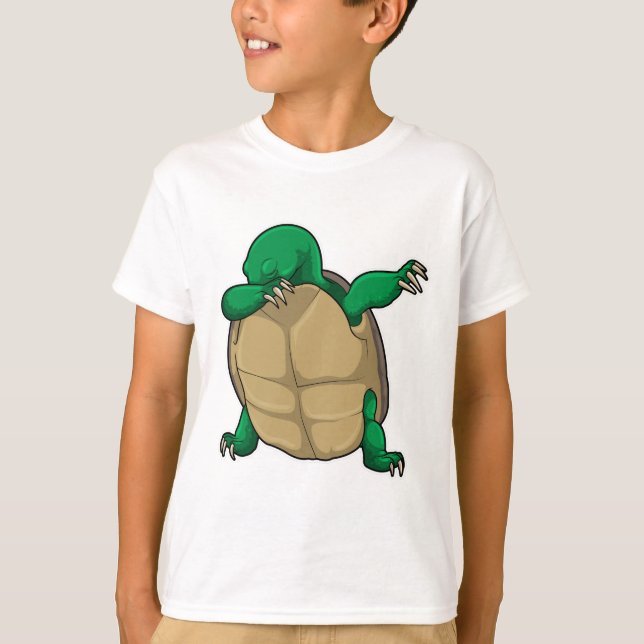 Turtle at Hip hop Dance Dab T Shirt (Framsida)