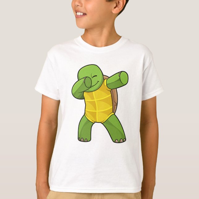 Turtle at Hip hop Dance Dab T Shirt (Framsida)