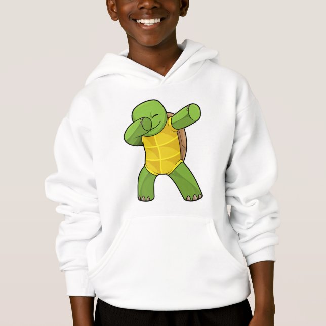 Turtle at Hip hop Dance Dab T Shirt (Framsida)