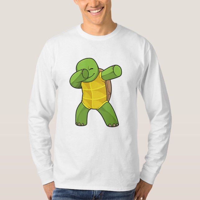 Turtle at Hip hop Dance Dab T Shirt (Framsida)
