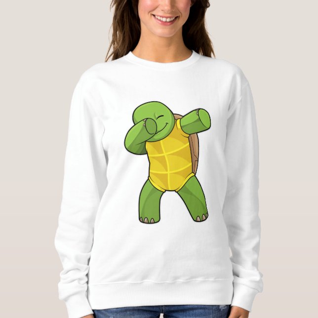 Turtle at Hip hop Dance Dab T Shirt (Framsida)