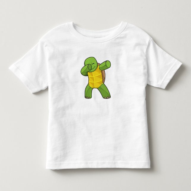 Turtle at Hip hop Dance Dab T Shirt (Framsida)