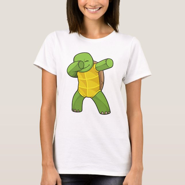 Turtle at Hip hop Dance Dab T Shirt (Framsida)