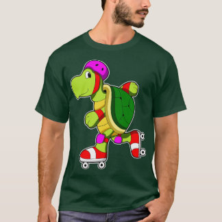 Turtle at Inline Skates with Inline Skates T Shirt