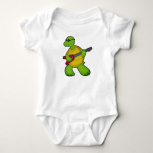 Turtle at Music with Guitar & Sunglasses T Shirt