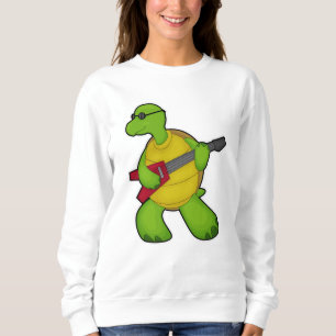 Turtle at Music with Guitar & Sunglasses T Shirt
