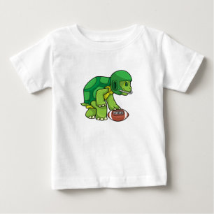 Turtle at Sports with Football & Helmet T Shirt