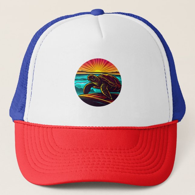 Turtle at Sunset, inspiration Nature Design Keps (Framsida)