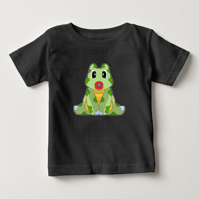Turtle Baby Nappar T Shirt (Framsida)