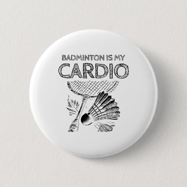 Turtle Badminton Player Shuttle Racket 1 Knapp (Framsida)