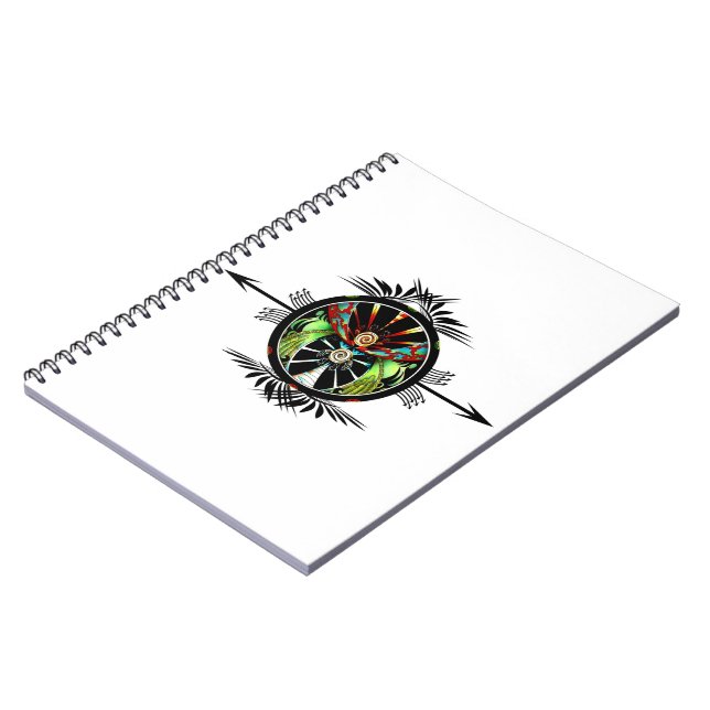 Turtle Balance Anteckningsbok Med Spiral (Vänstra Sidan)