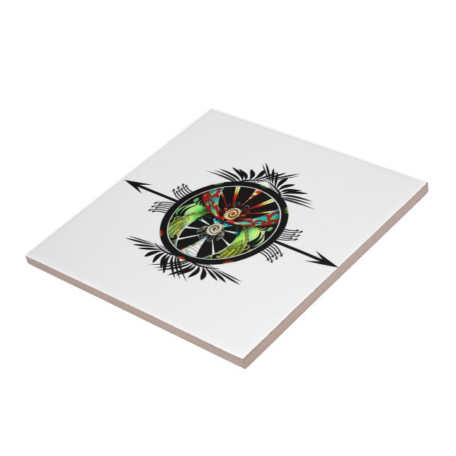 Turtle Balance Kakelplatta (Sidan)