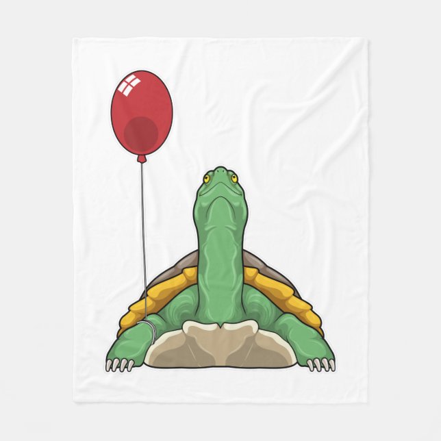 Turtle Balloon Fleecefilt (Framsidan)