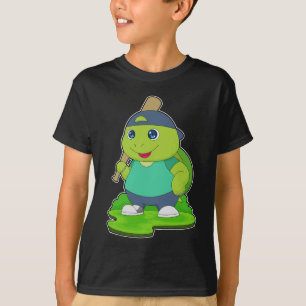 Turtle Baseball Basebollträ T Shirt