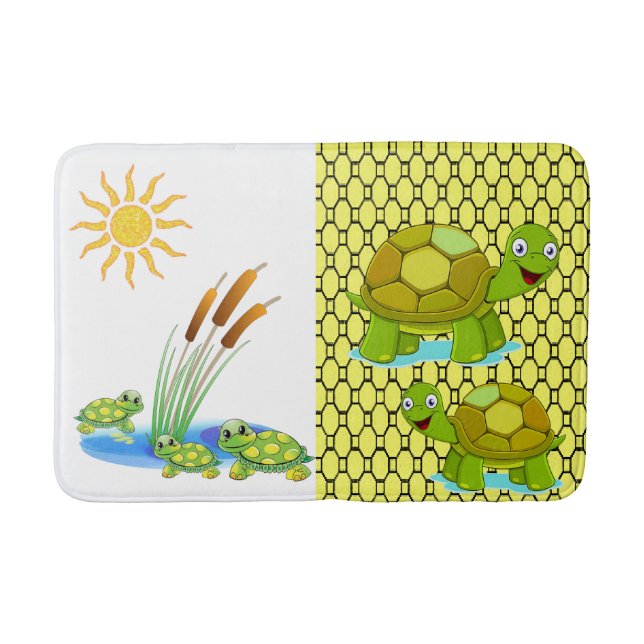 Turtle Bathroom Bathmat Badrumsmatta (Framsidan)