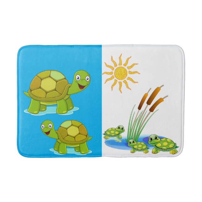 Turtle Bathroom Bathmat Badrumsmatta (Framsidan)
