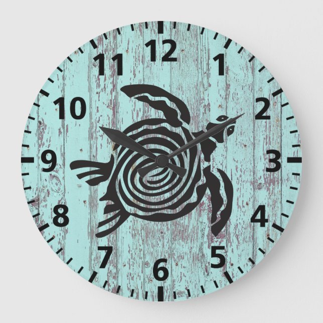 Turtle Beach Shabby chic Stor Klocka (Framsida)