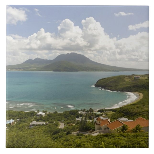 Turtle Beach, sydöstra halvön, St Kitts, Kakelplatta (Framsidan)