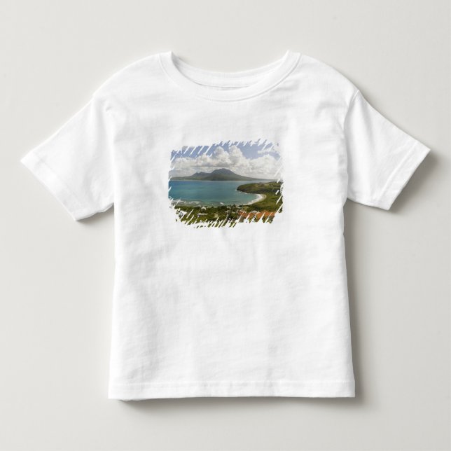 Turtle Beach, sydöstra halvön, St Kitts, Tee Shirt (Framsida)