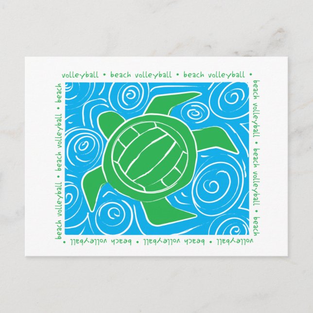 Turtle Beach Volleyball Vykort (Framsida)