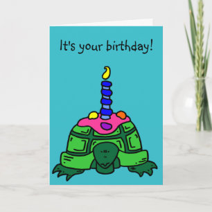 Turtle Birthday-kort Kort