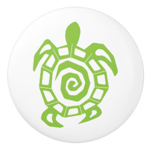 Turtle Blue Mönster Knopp