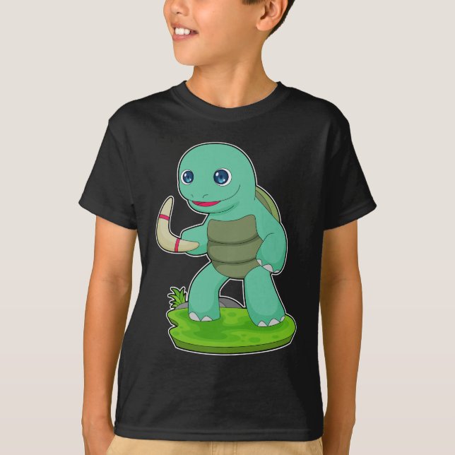 Turtle Boomerang T Shirt (Framsida)