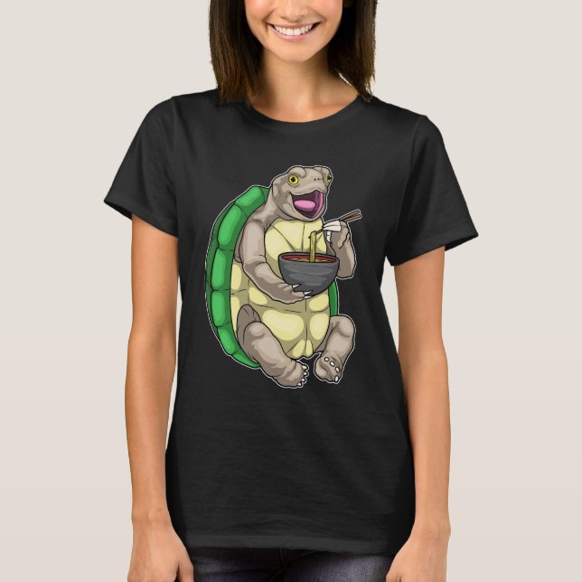 Turtle Bowl Ramen T Shirt (Framsida)