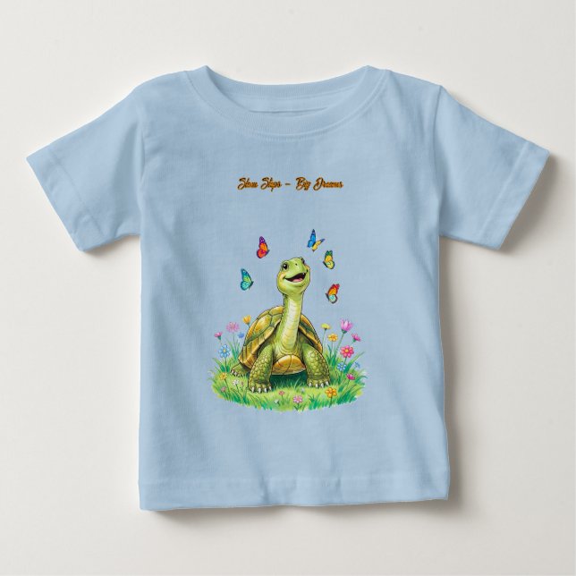 Turtle Butterfly Toddler T-shirt (Framsida)