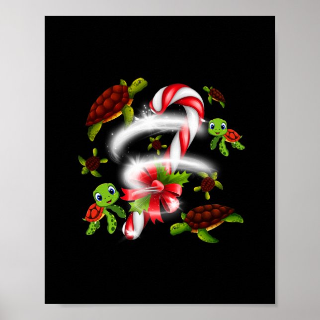 Turtle Candy Sweet jul Poster (Framsidan)