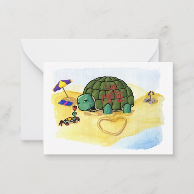 Turtle Casanova Mini-Cards Anteckningskort (Framsida)
