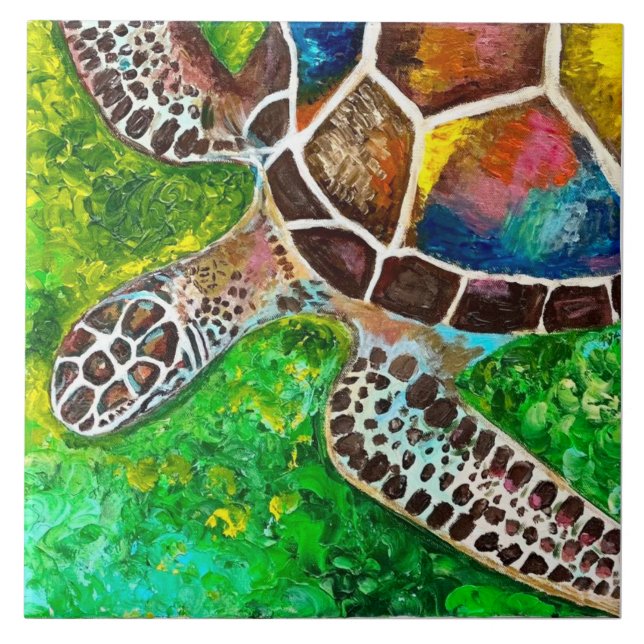 Turtle Ceramic Tile Kakelplatta (Framsidan)