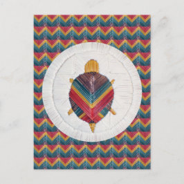 Turtle Chevron Postcard Vykort