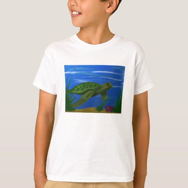 Turtle children t-shirt (Framsida)