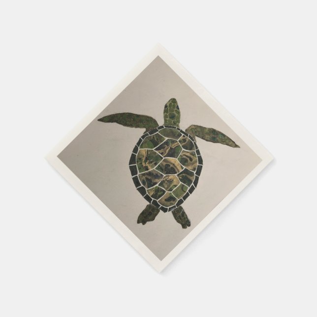 Turtle Cocktail Napkins Pappersservett (Hörn)