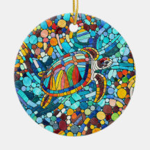 Turtle Colorful mosaic art