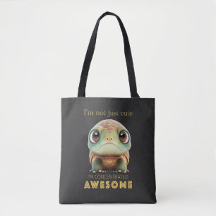 Turtle Concentrated Fantastisk Cute Adsible Funny Tygkasse