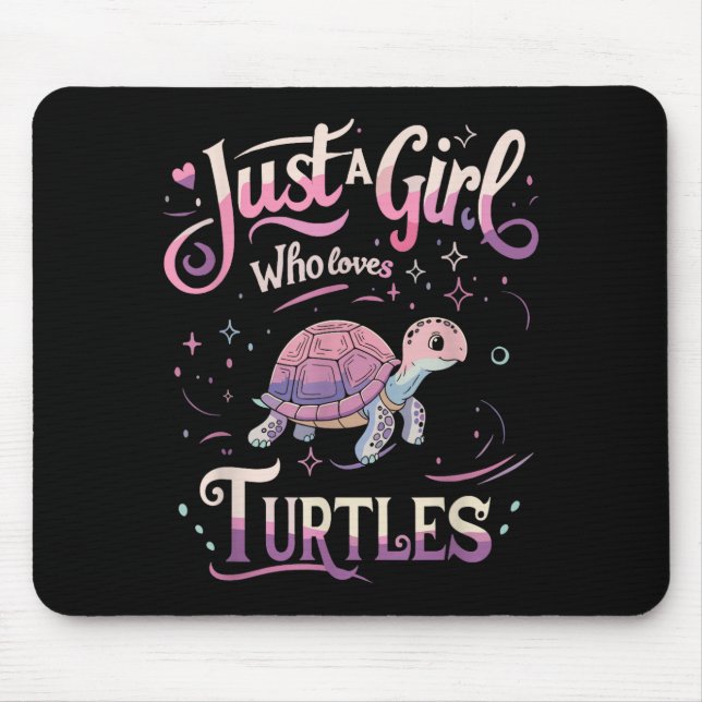 Turtle Cute Girl Men Women S  Musmatta (Framsidan)