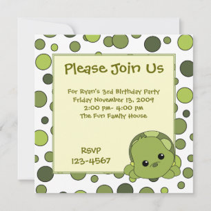 Turtle Cutie Inbjudningar