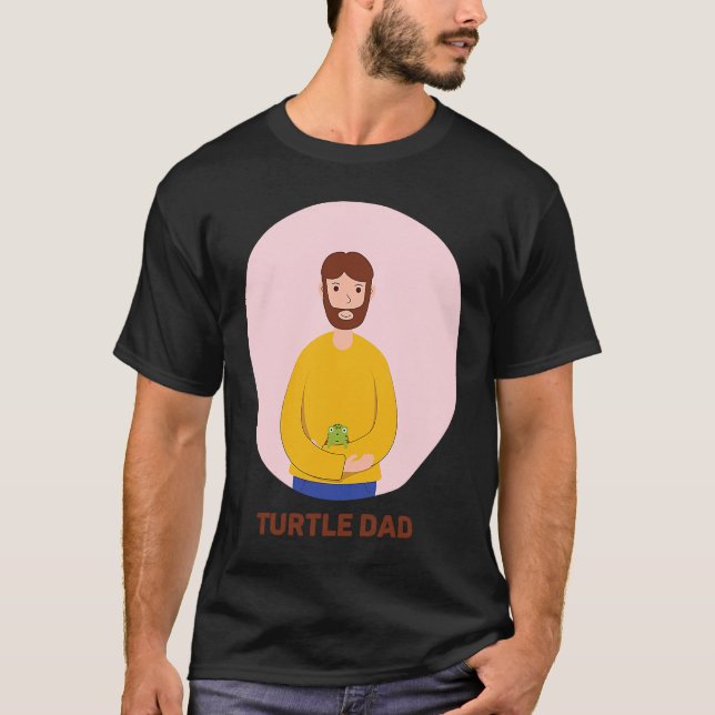 Turtle Dad Tortoise Reptile Chelonia Testudines Tu T Shirt (Framsida)