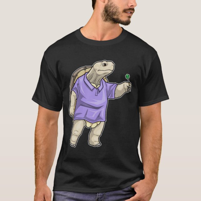 Turtle Darts Dart Sports T Shirt (Framsida)
