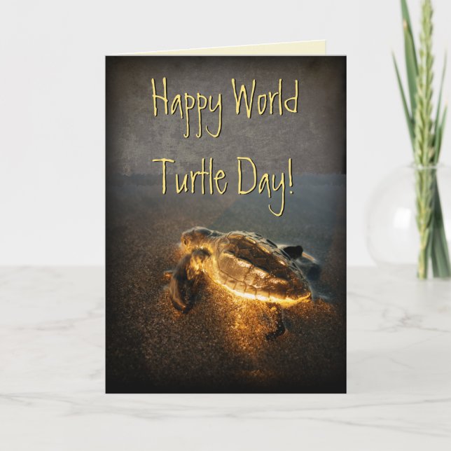 Turtle Day (anpassade) Kort (Framsida)