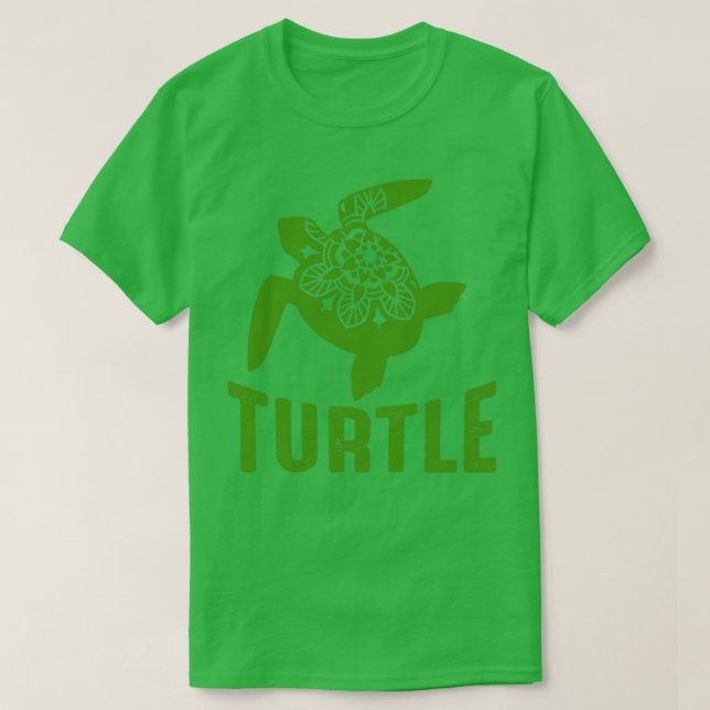 Turtle Design 1 T Shirt (Design framsida)