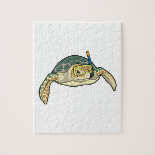 Turtle Diver Snorkel Pussel